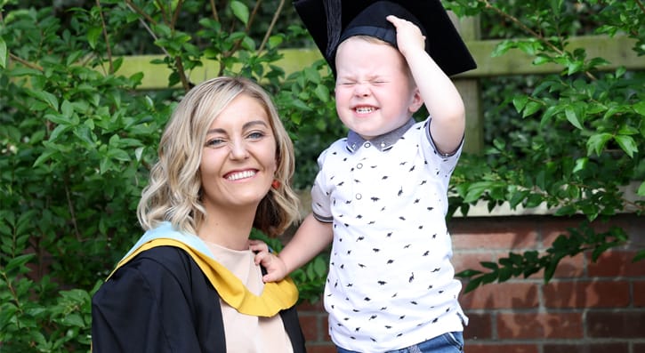 Cathy Keeley and her son